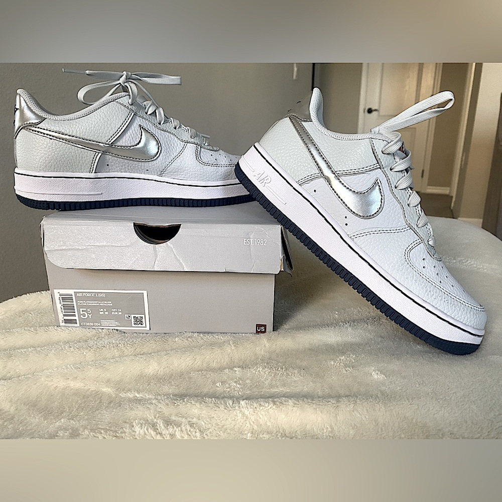 Nike Force 1 "Pure Platinum/Metallic Silver"